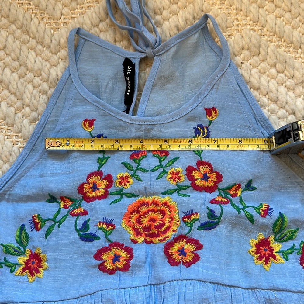 Blu Pepper Embroidered Tank Top - Picture 6 of 8